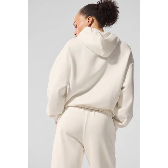 Alo Yoga Accolade Hoodie Ivory M - Picture 13 of 13